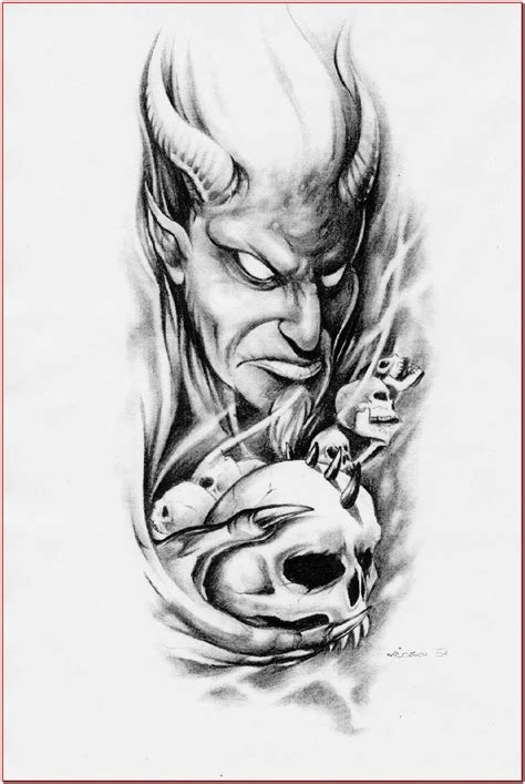 evil tattoos for men.